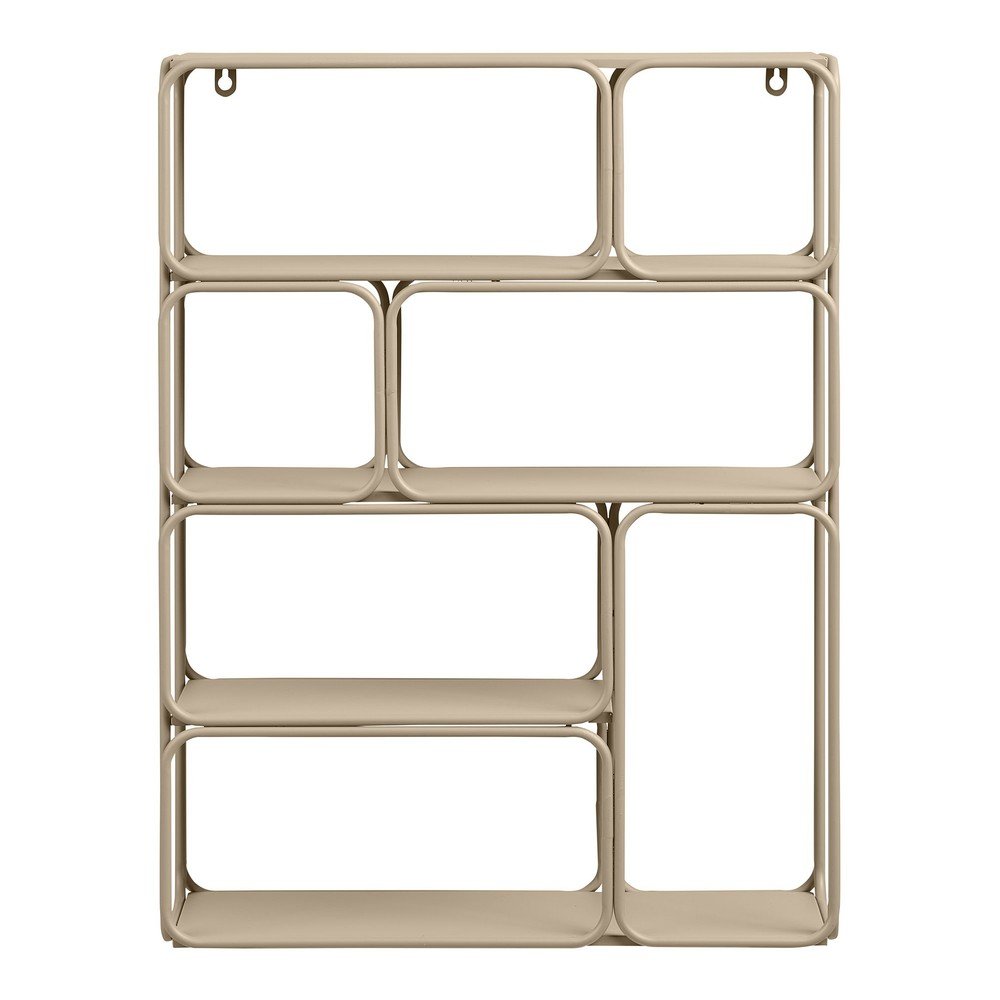 Beżowa wielopoziomowa metalowa półka 48 cm Lanciano – House Nordic