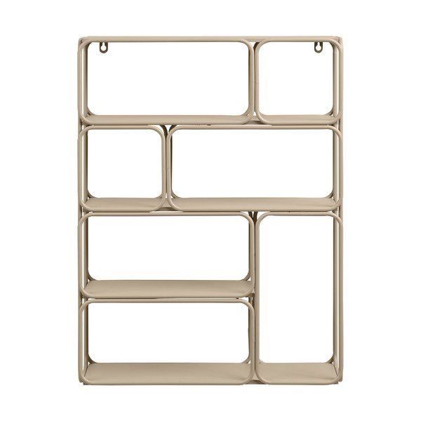 Beżowa wielopoziomowa metalowa półka 48 cm Lanciano – House Nordic