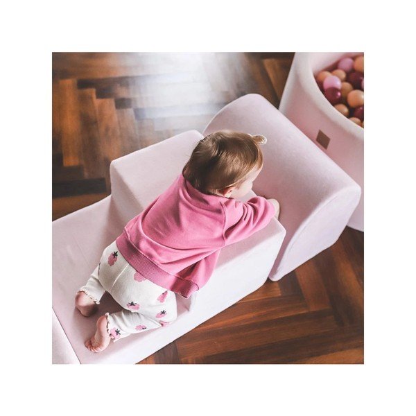 Szary aksamitny piankowy plac zabaw 4 szt. wysokość 30 cm 225x90 cm Montessori – Meowbaby-image-4