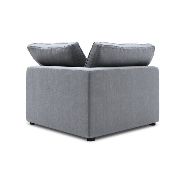 Szara dwustronna narożna część sztruksowej sofy modułowej Windsor & Co Sofas Galaxy-image-2