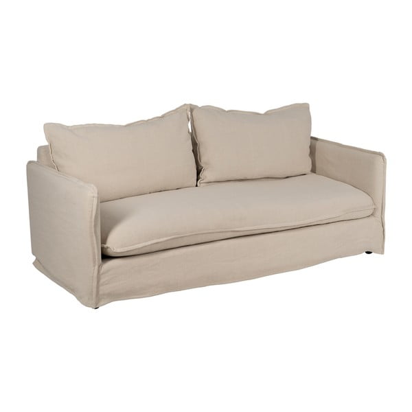 Kremowa lniana sofa 200 cm – Ixia-image-2