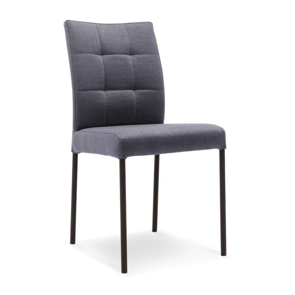 Ciemnoniebieskie krzesło z czarnymi nogami Mossø Patto