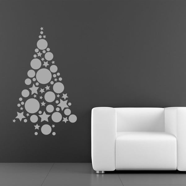 Naklejka Silver Christmas Tree Balls-image-2