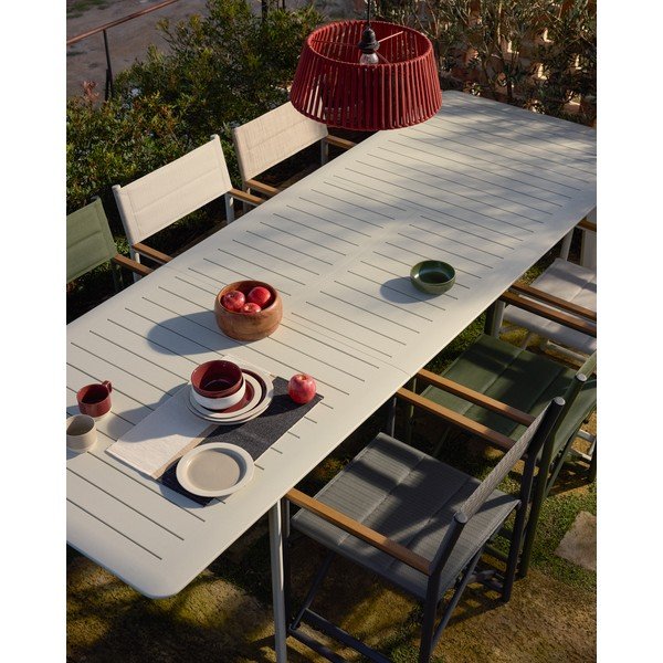 Metalowy stół ogrodowy 100x205 cm Brela – Kave Home-image-2