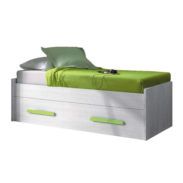 Łóżko Hugo Green, 59x201x98 cm