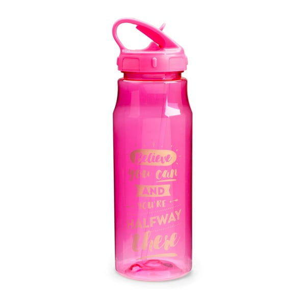 Różowa butelka z napisem Tri-Coastal Design