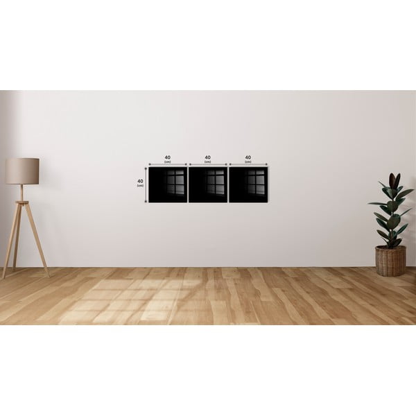 Obrazy zestaw 3 szt. 40x40 cm City – Wallity-image-3