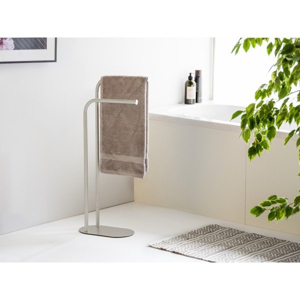 Stojak na ręczniki ze stali nierdzewnej w kolorze matowego srebra Levante – Wenko-image-3