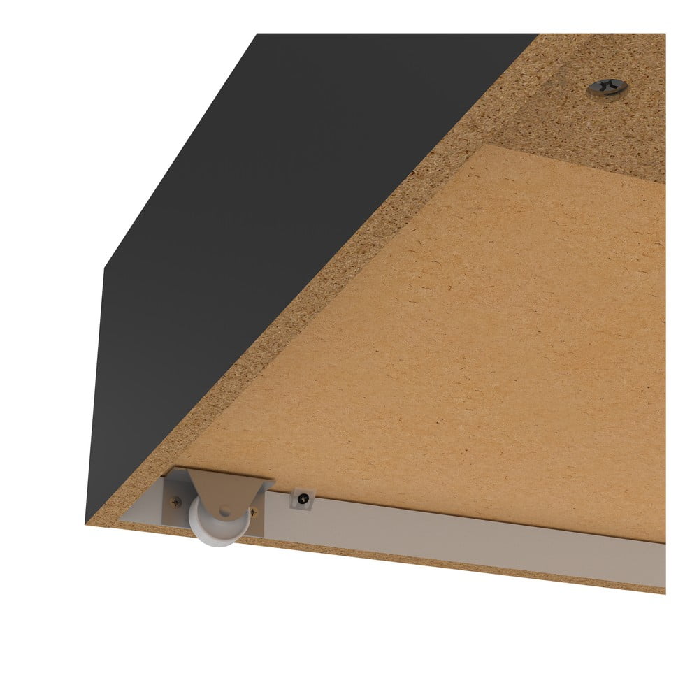 Czarne szuflady pod łóżko zestaw 2 szt. 90x190/140x190 cm Naia – Tvilum (zdjęcie 7)