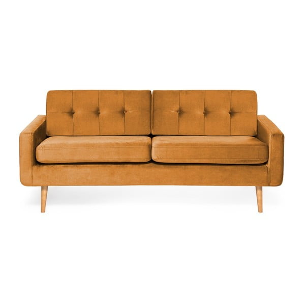 Musztardowa sofa Vivonita Ina Trend, 184 cm
