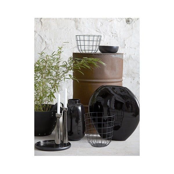 Metalowy koszyk Netz Black, 20 cm-image-1