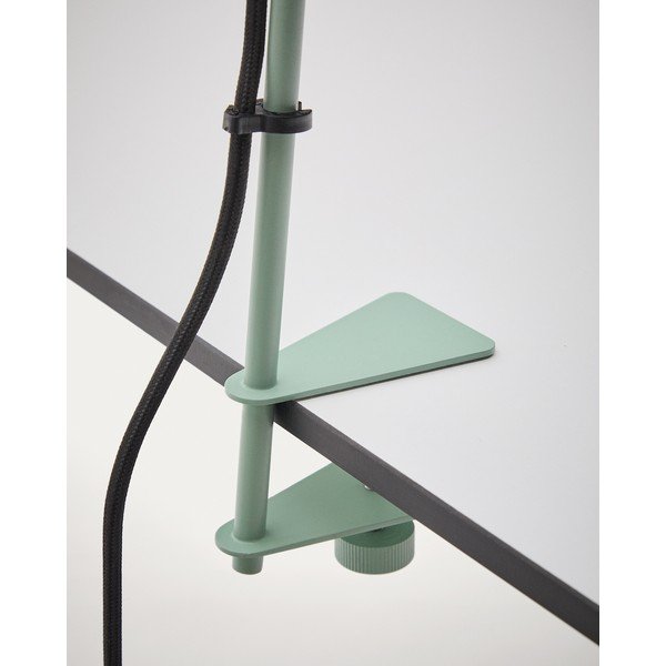 Zielona metalowa lampa stołowa z klipsem (wysokość 51 cm) Jula – Kave Home-image-4