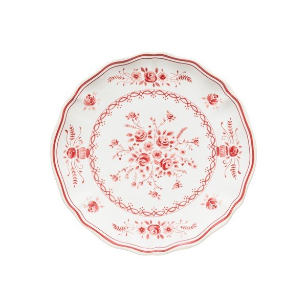 Czerwony/biały kamionkowy talerz deserowy ø 17 cm Vila – Costa Nova