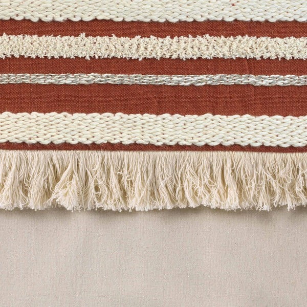 Ceglasto-naturalna bawełniana zasłona 140x240 cm Atlas – douceur d'intérieur-image-3