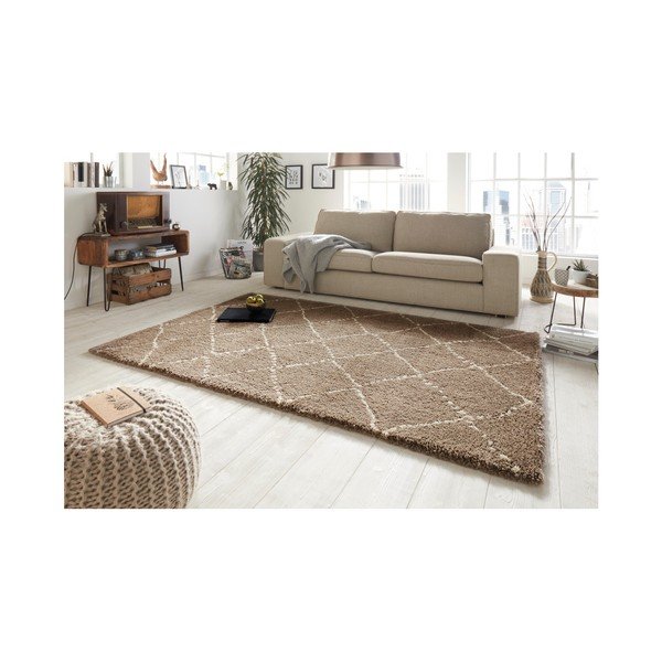 Brązowy dywan Mint Rugs Allure Ronno Brown Creme, 200x290 cm-image-3