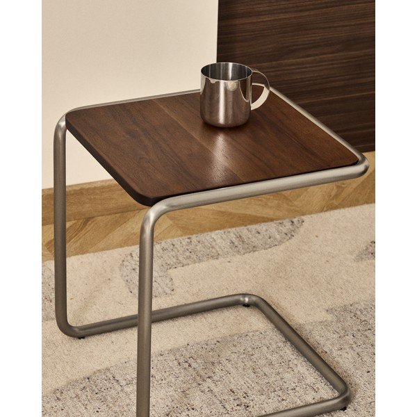 Kubek ze stali nierdzewnej w kolorze srebra Nirela – Kave Home-image-2