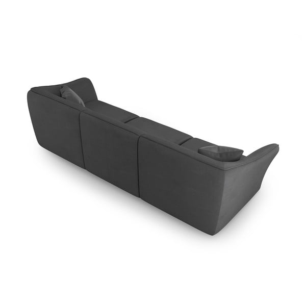 Ciemnoszara sofa z materiału bouclé 292 cm Tokyo – Cosmopolitan Design-image-2
