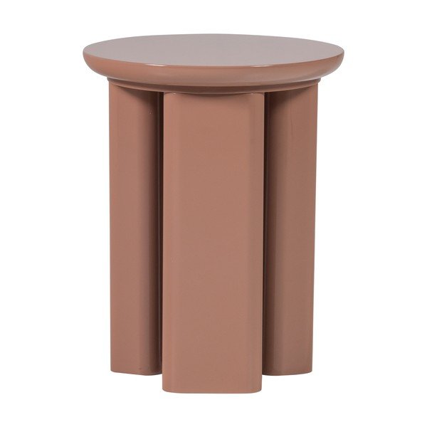 Okrągły stolik z połyskiem ø 40 cm Orivo – WOOOD