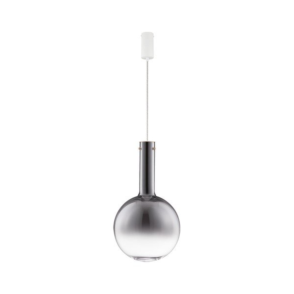 Szara szklana lampa wisząca LED ze ściemniaczem ø 30 cm Nostos – Nova Luce