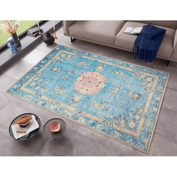 Niebieski dywan 150x80 cm – Ragami-image-1