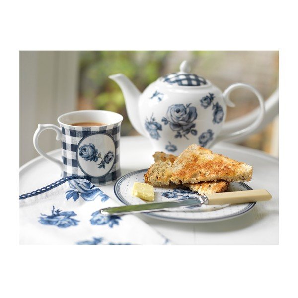 Kubek porcelanowy ze spodkiem Creative Tops Vintage Indigo, 200 ml-image-2