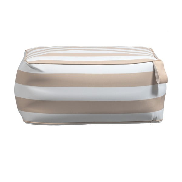 Biało-beżowy dmuchany puf ogrodowy Sit On Air – vtwonen-image-3