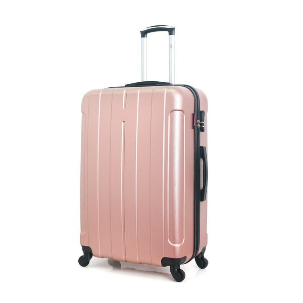 Walizka w kolorze różowego złota na kółkach Hero Fogo, 93 l-image-4