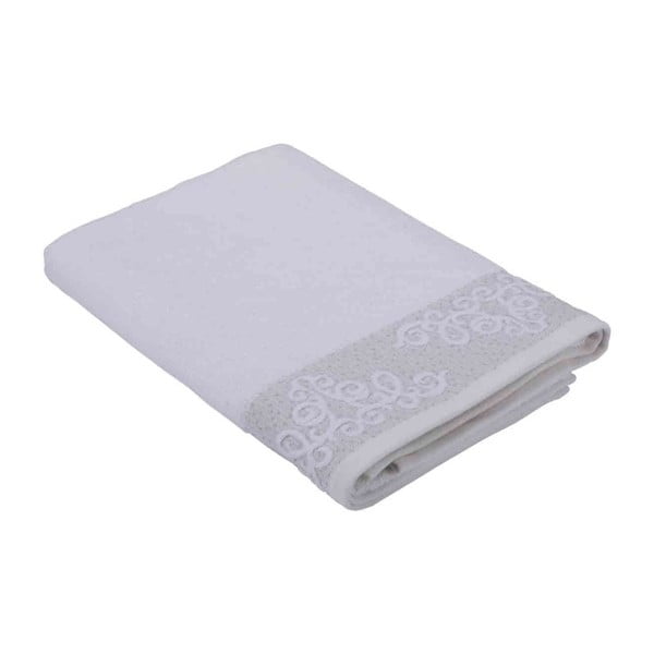 Biały ręcznik z bawełny Bella Maison Damask, 30x50 cm