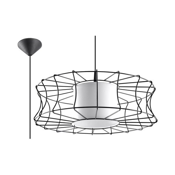 Czarna lampa wisząca Sollux Parla-image-1