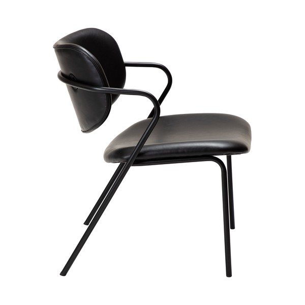 Czarny fotel z imitacji skóry Zed – DAN-FORM Denmark-image-2