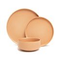 12-częściowy zestaw ceglastych naczyń z kamionki Bonami Selection Malia