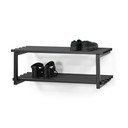 Czarna metalowa wisząca szafka na buty 71x26x34 cm Marco – Spinder Design
