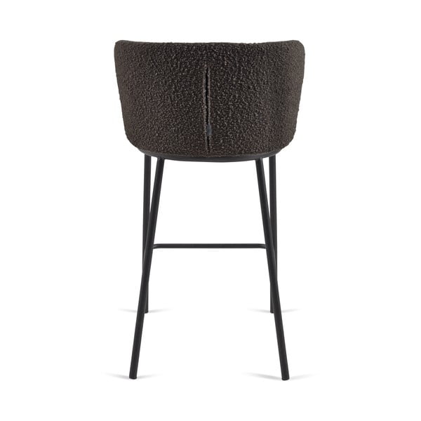 Czarny hoker (wysokość siedziska 65 cm) Ciselia – Kave Home-image-3