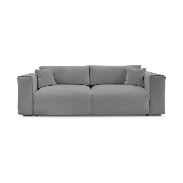 Szara rozkładana/ze schowkiem sofa 265 cm Ezechiel – Bobochic Paris