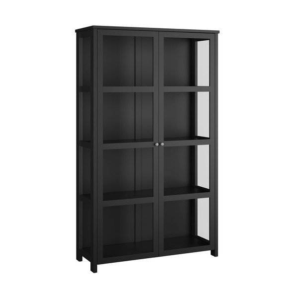 Czarna witryna 124x210 cm Excellent – Tvilum-image-2