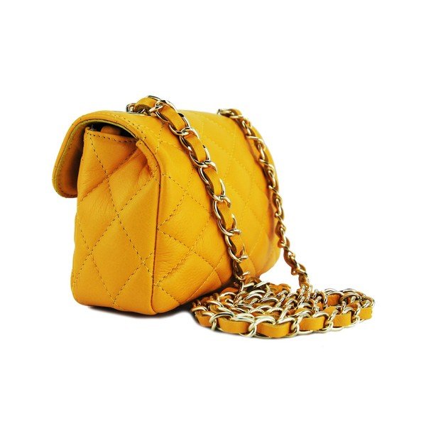 Skórzana torebka Custina Giallo-image-1