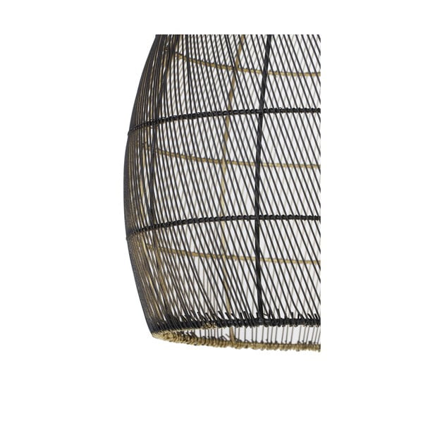 Lampa wisząca w czarno-złotym kolorze z metalowym kloszem ø 40 cm Meya – Light & Living-image-4
