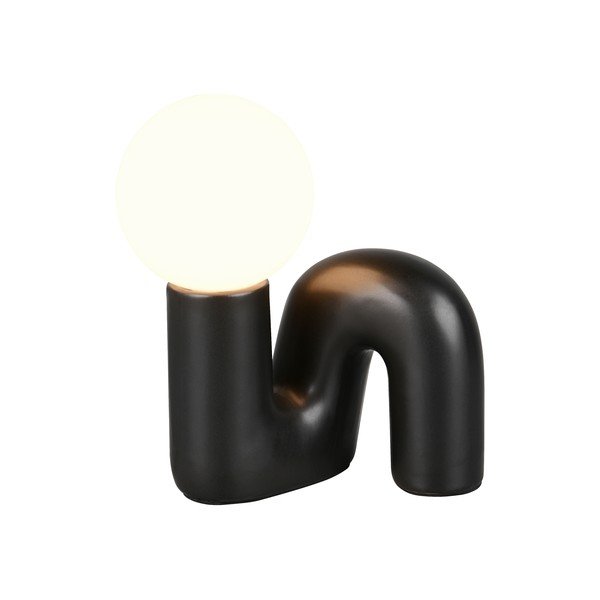 Czarna lampa stołowa ceramiczna (wysokość 21,5 cm) Quinn – Reality-image-2