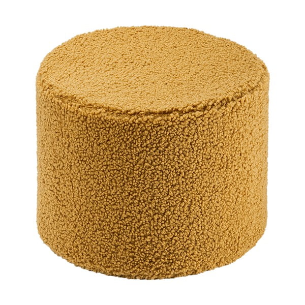 Brązowy puf dziecięcy z materiału bouclé – Wigiwama