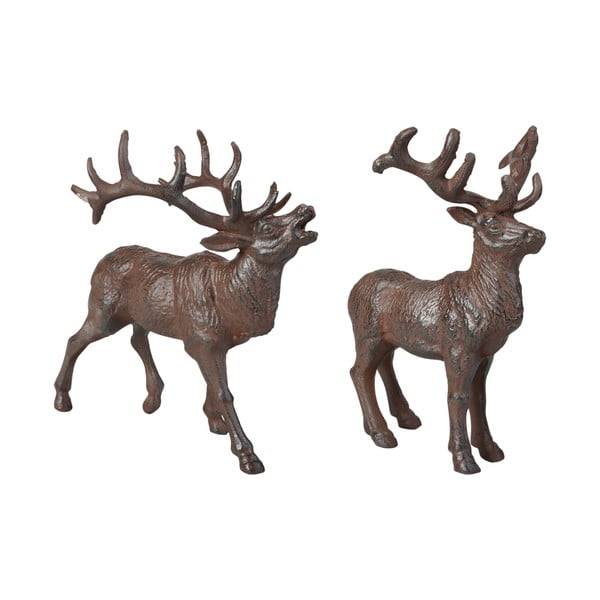 Metalowe figurki ogrodowe zestaw 2 szt. Deer – Esschert Design