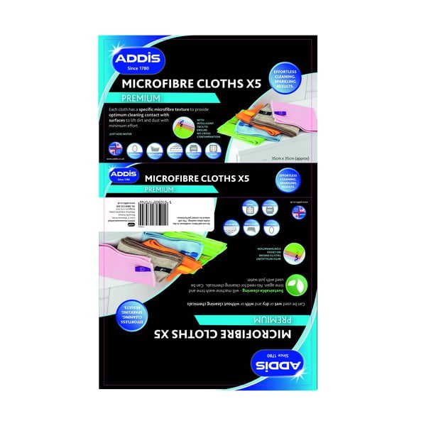 Ścierki zestaw 5 szt. z mikrowłókna – Addis-image-2