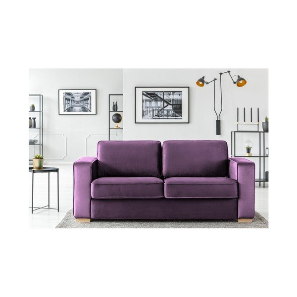 Fioletowa sofa 3-osobowa Cosmopolitan design Chicago-image-1
