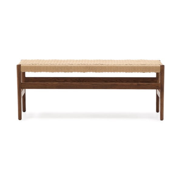 Brązowo-naturalna ławka Zaide – Kave Home