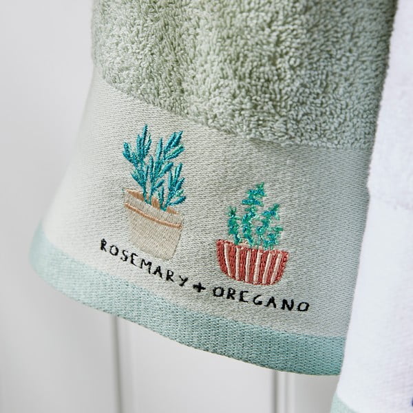 Bawełniane ścierki zestaw 4 szt. 40x60 cm Kitchen Mixed Herbs – Catherine Lansfield-image-3