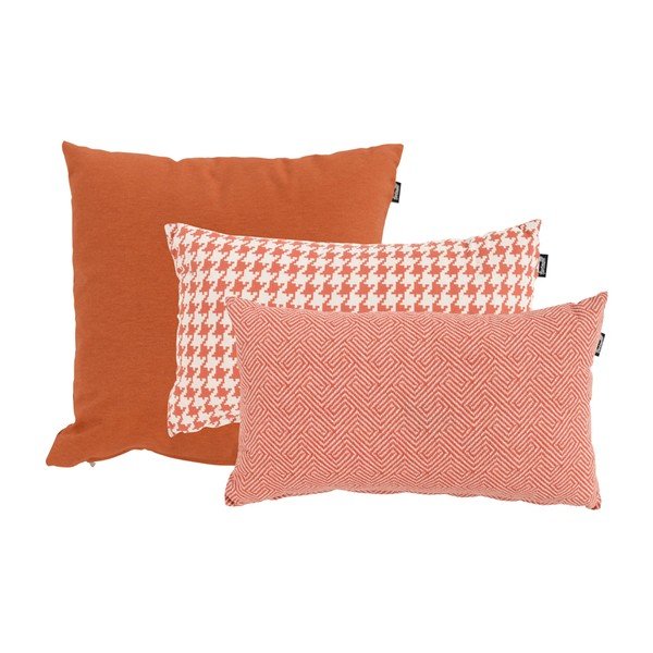 Pomarańczowo-biała poduszka ogrodowa Hartman Poule, 30x50 cm-image-1