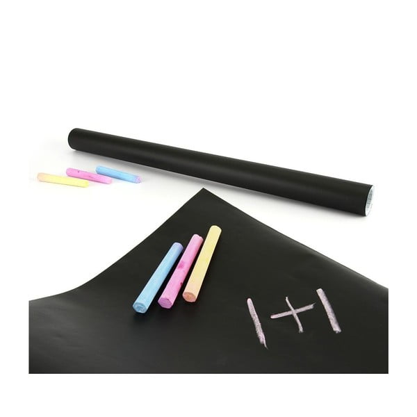 Uniwerslana tablica samoprzylepna Blackboard + 5 kříd, 60x200 cm-image-2