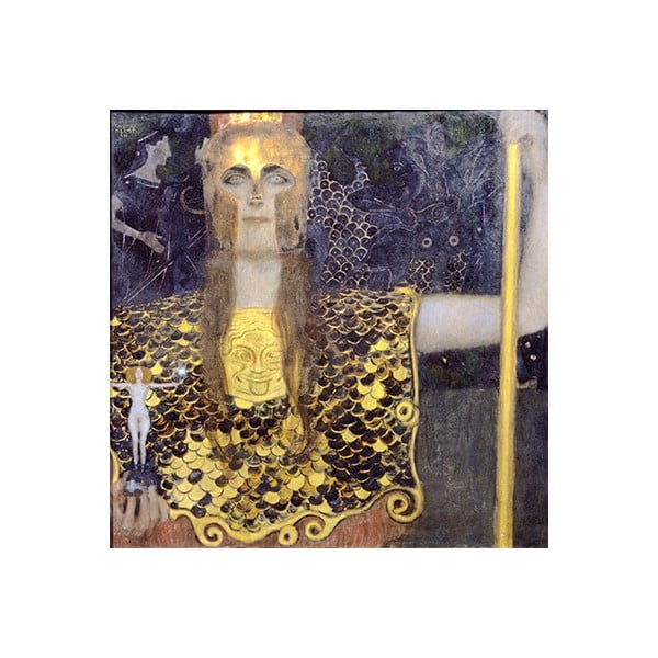Reprodukcja obrazu Gustava Klimta - Pallas Athene, 30x30 cm