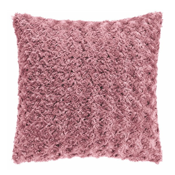 Różowa poduszka Tiseco Home Studio Curl, 45x45 cm