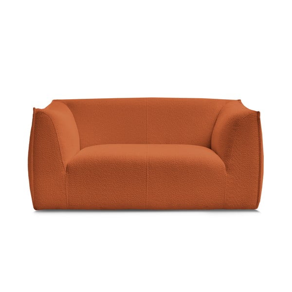 Pomarańczowa sofa z materiału bouclé 170 cm Giorgia – Bobochic Paris