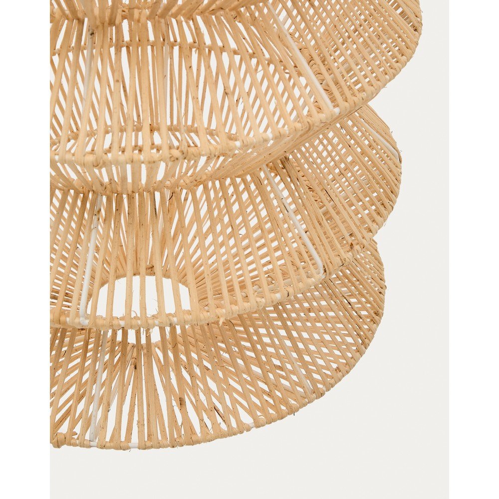 Lampa wisząca w naturalnym kolorze z rattanowym kloszem Dakit – Kave Home (zdjęcie 5)